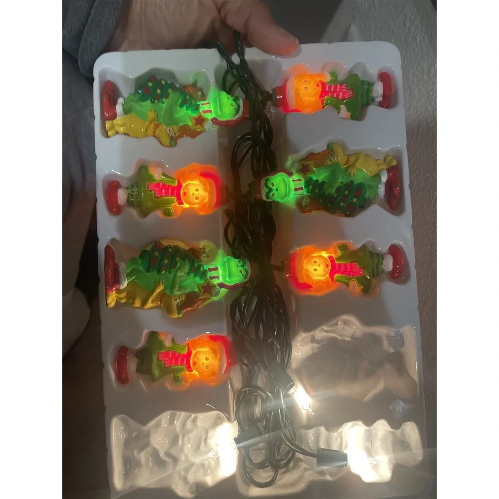 Dr. Seuss Holiday Christmas String Lights Set of 10 Wubbulous World Horton Decor